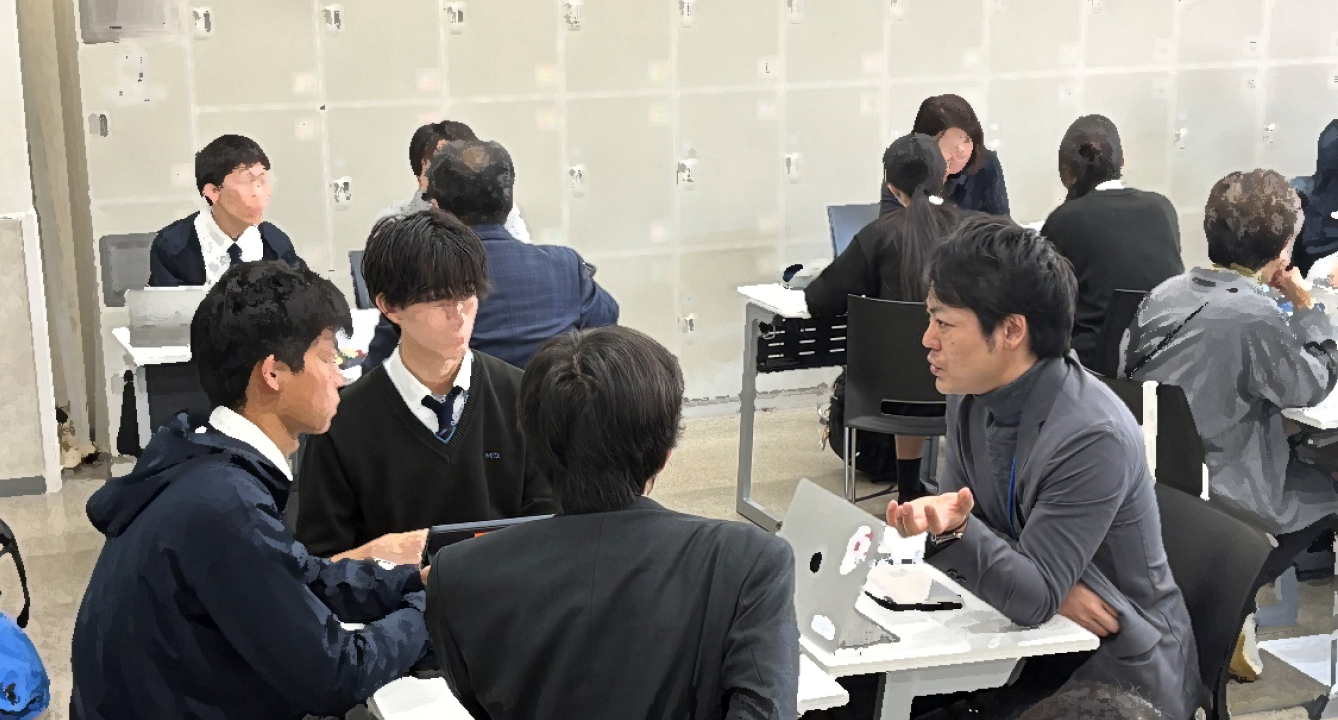 TIB Students サポーターの黒澤 直幸 氏と生徒たち